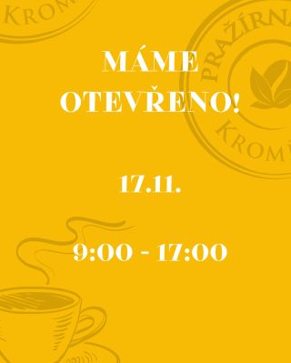 Na státní svátek můžete přijít k nám! 🫶